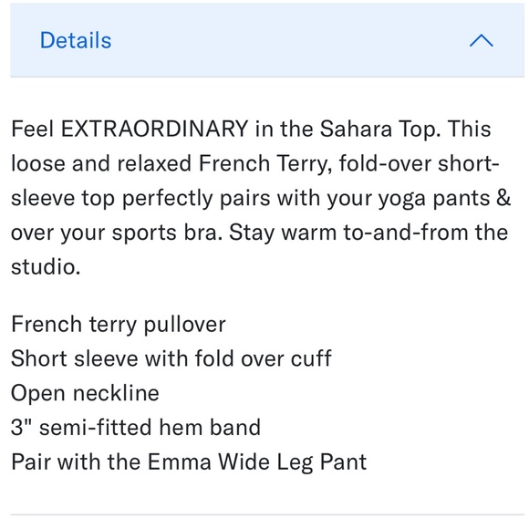 SAVVI MD Light Blue (Denim) Relaxed French Terry Short Sleeve Top - Picture 6 of 13